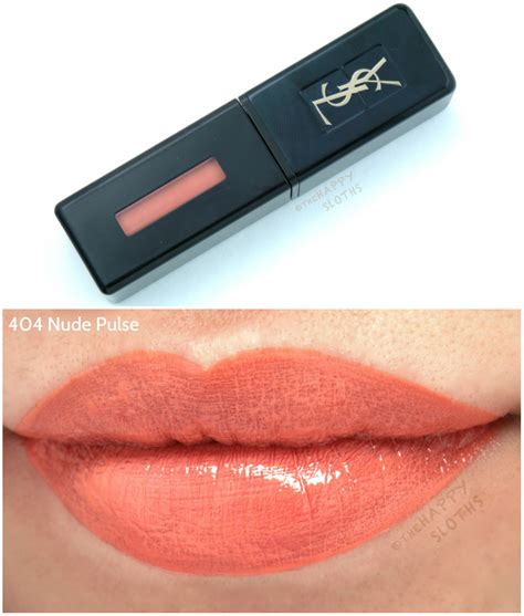 ysl 404|YSL Nude Pulse (404) Vinyl Cream Lip Stain Review & Swatches .